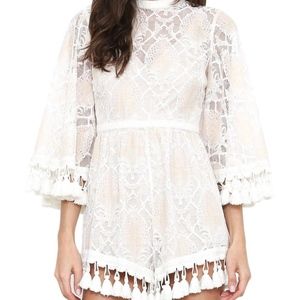Lace & Tassel Romper